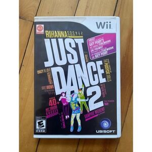 Just Dance 2 Nintendo Wii Video Game Disc with Case and Instruction Booklet